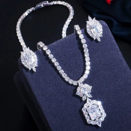 Katie Cubic Zirconia Necklace Set
