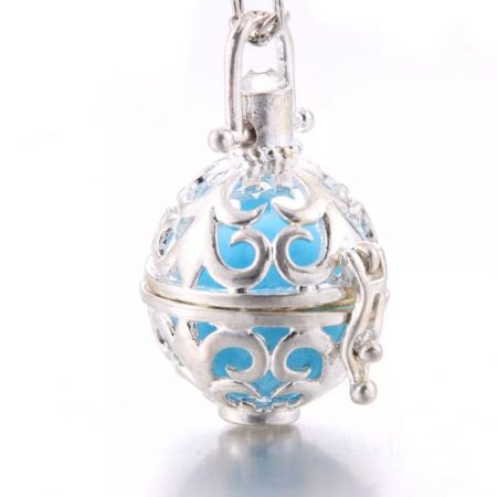 Hollow Leaf Ball Pendant