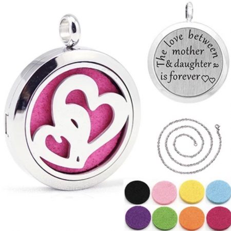 Hearts Pendant ( inscribed )