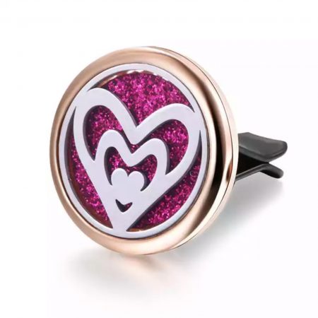 Car Diffuser Love Heart (Rose Gold)