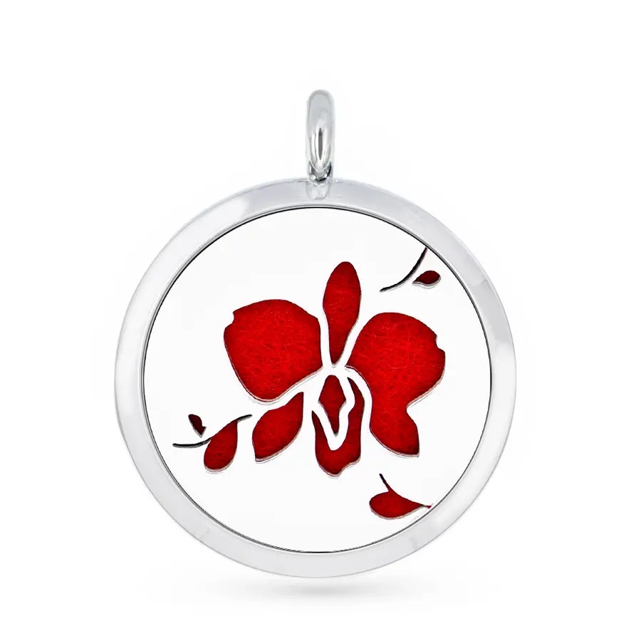 Aromatherapy Diffuser Red Rose Pendant